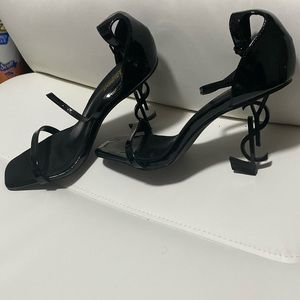 Black YSL Heels